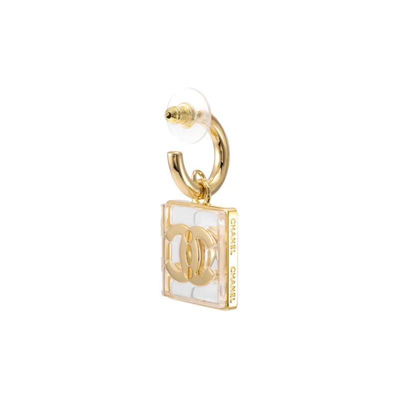 CHANEL Earrings Women's Gold-2