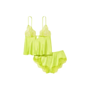 VICTORIA'S SECRET Pajama Set Women's Bright Vibrant Yellow