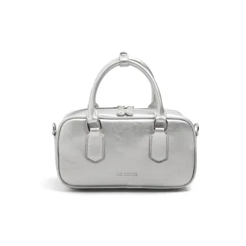 MZ HOUGE PU Boston Bag One Shoulder Handbags Regular Women's Silver