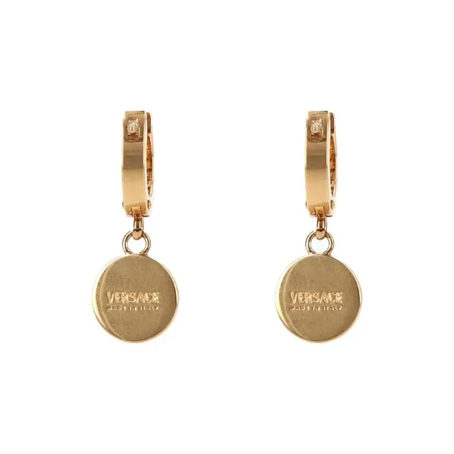 VERSACE Earrings Women's Black/Gold-1