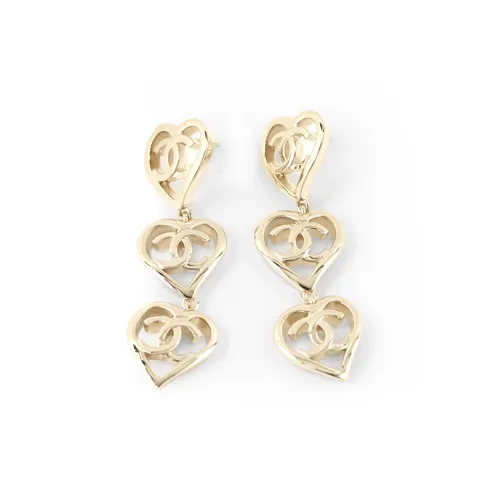 CHANEL Earrings Women's Gold