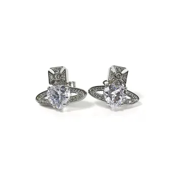 Vivienne Westwood Embellished Orb Plaque Earrings