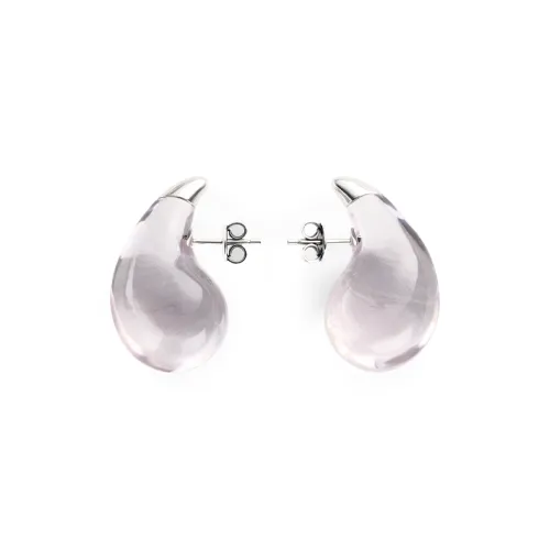 Bottega Veneta Sterling Silver Earrings Women's Pink