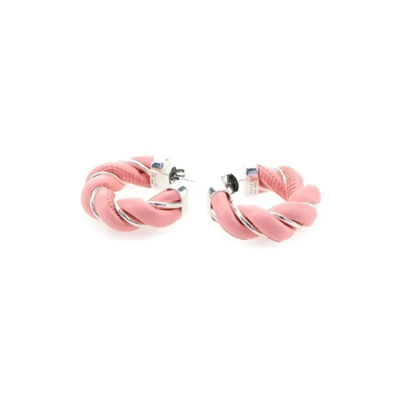 Bottega Veneta Twist Hoop Earrings-1