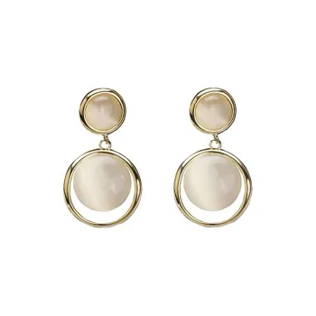 PIARA Glass Cat Eye Earrings Women's
