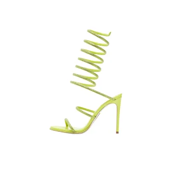RENE CAOVILLA Cleo One Strap Sandals 10.5cm Women's Yellow
