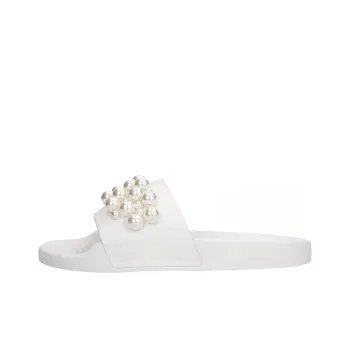 Stuart Weitzman/SW Slide Slippers Women's White