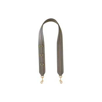 Mulberry Grained Cow Leather Personalized Shoulder Strap Bag Strap Small Size Women's Charcoal Gray