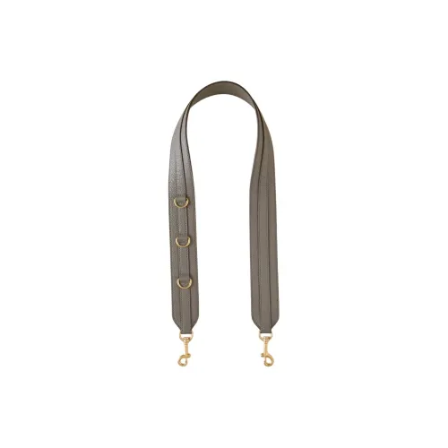 Mulberry Grained Cow Leather Personalized Shoulder Strap Bag Strap Small Size Women's Charcoal Gray