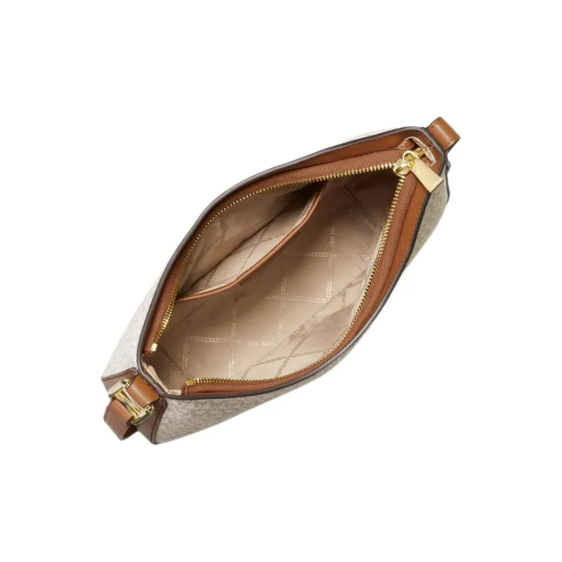MICHAEL KORS Canvas Shoulder Bag, Crossbody Bag Tubas Women's Vanilla & Acorn-3