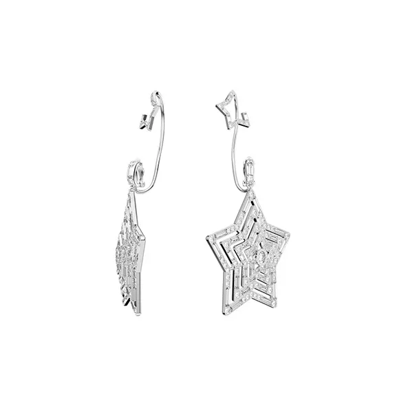 Swarovski Rhodium-Plated Earrings Women's-2