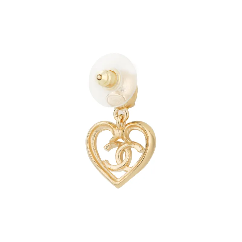 CHANEL Earrings Women's Gold-2