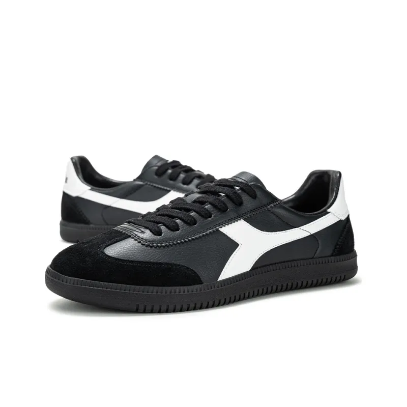 Diadora Slip Resistant Low Top Skateboard Shoes Unisex Black-2