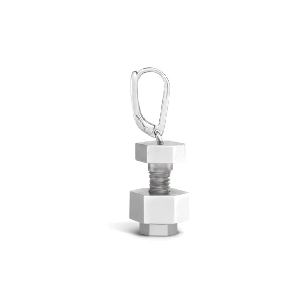 CELINE Earrings Men Silver-2
