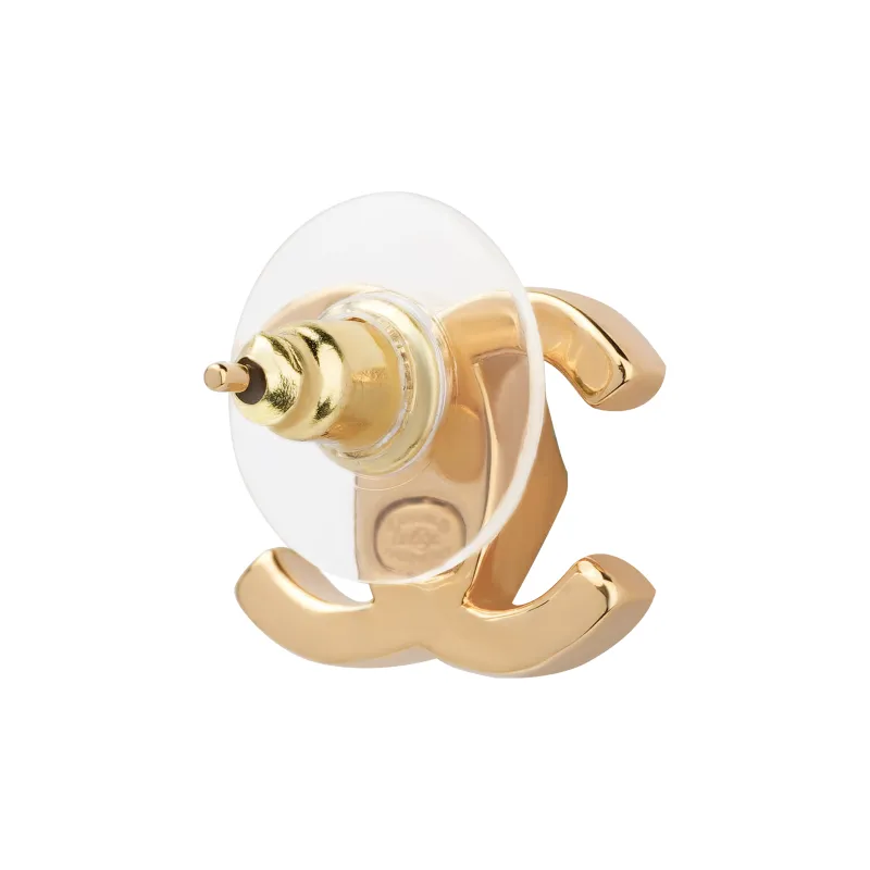 CHANEL Metal Earrings Women's Gold-2