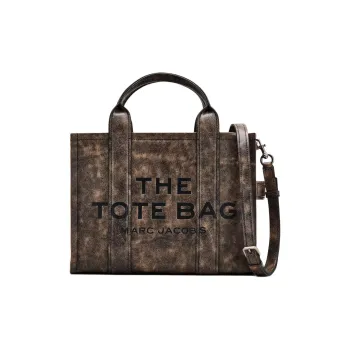 MARC JACOBS The Medium Distressed Leather Tote Bag