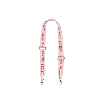 GUESS Artificial Leather Webbing Strap Shoulder Strap Bag Strap Mini Unisex Pink