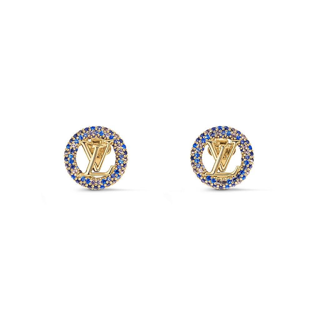 Louis vuitton garden louise hoop earrings discount