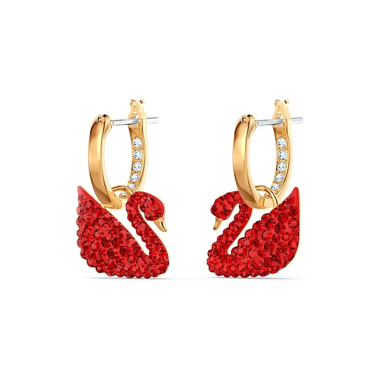 Swarovski Swan Earrings Women's-1