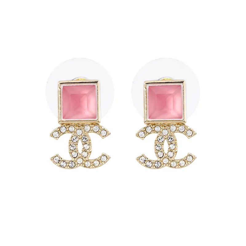 CHANEL Earrings Women's Pink-1
