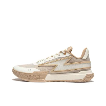 LiNing Lightning Low Top Basketball Shoes Men's Ecru