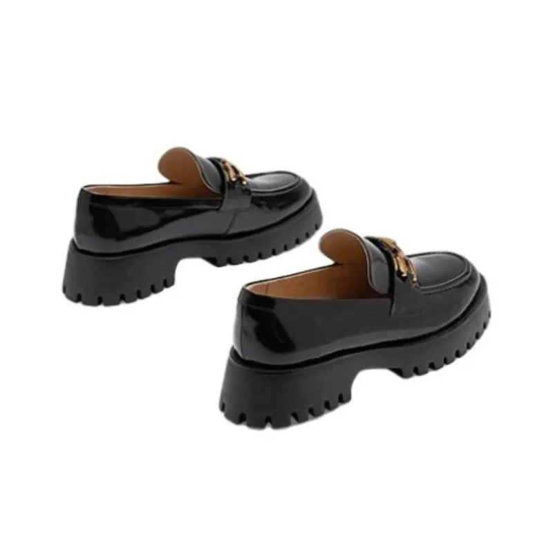 73Hours Phonograph Casual Shoes 4.5cm Women's Black New Arrival-4