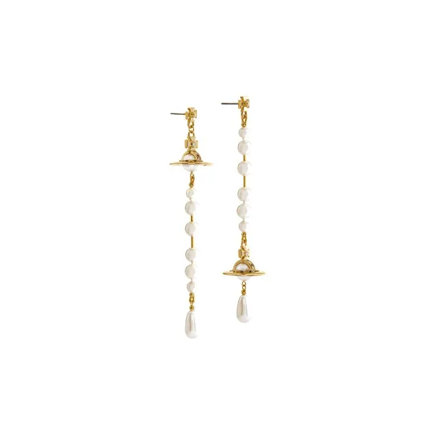 Vivienne Westwood Orb Embellished Drop Earrings-1
