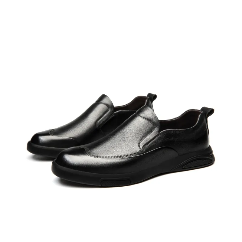 FAPAI Men's Casual Shoes Men Low Top Black-8