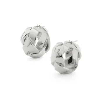 LOEWE 925 Sterling Silver Earrings Women's Silver