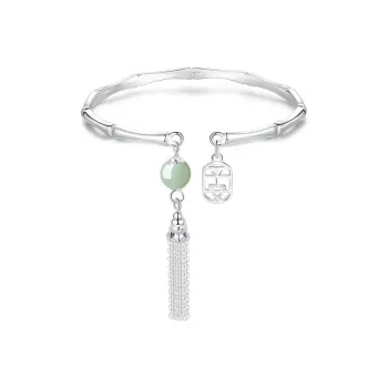 Emerald Dynasty Bangles Green Jade Women's