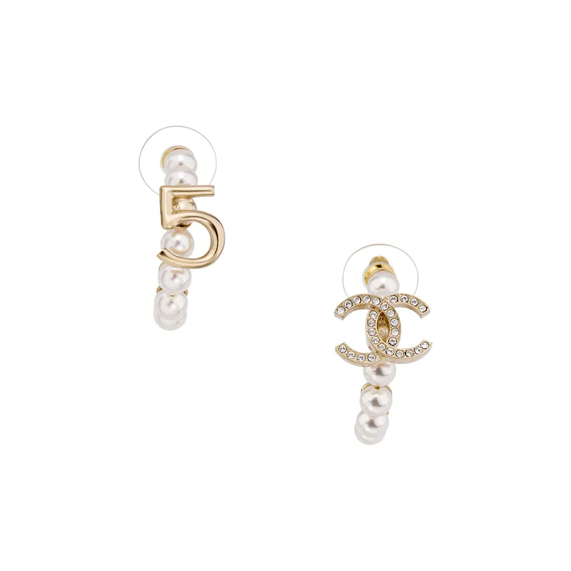 CHANEL Earrings Women's Gold-0