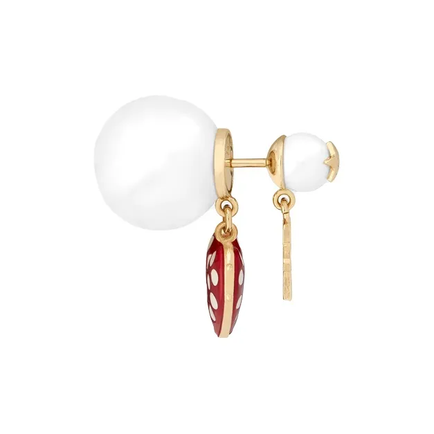 DIOR Earrings Women's Red-2