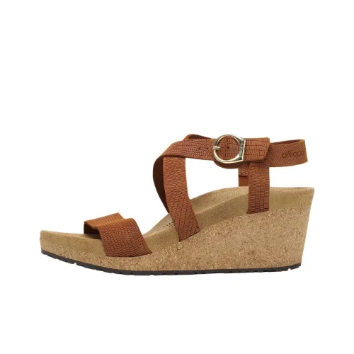 Birkenstock Strap Sandals 4cm Women's Orange Narrow Fit