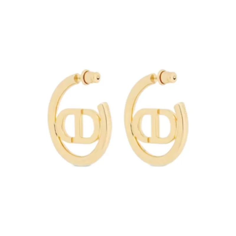 DIOR Metal, Resin Earrings Women's Gold-2