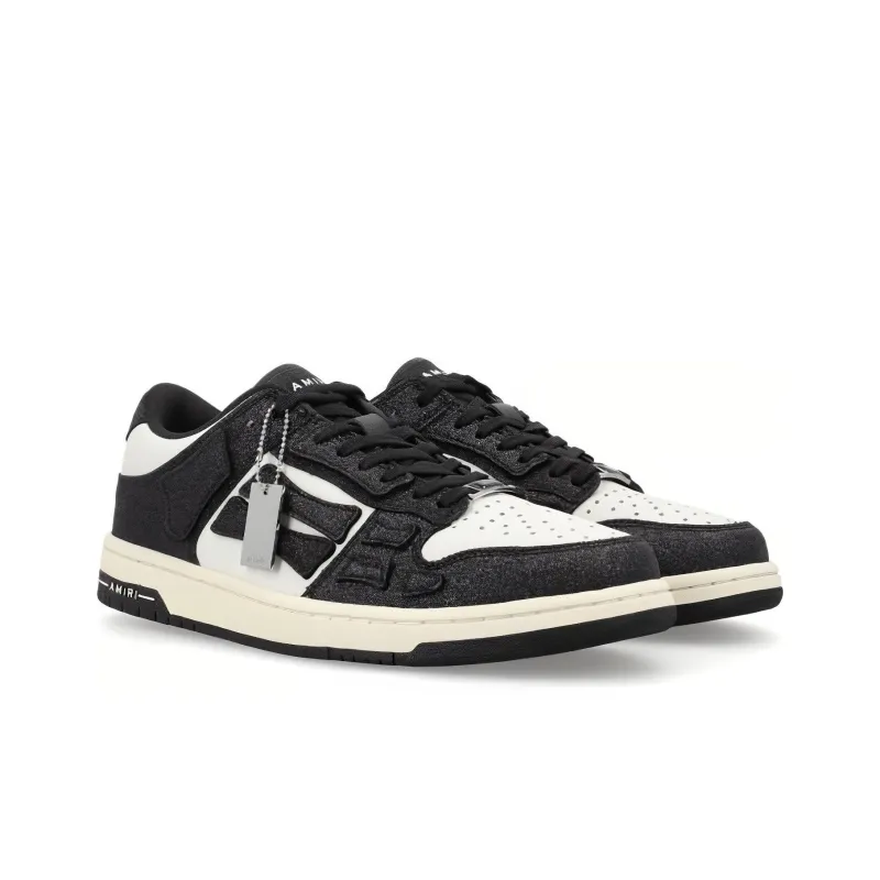 AMIRI Skel Top Low 'Crystal - Black'-2