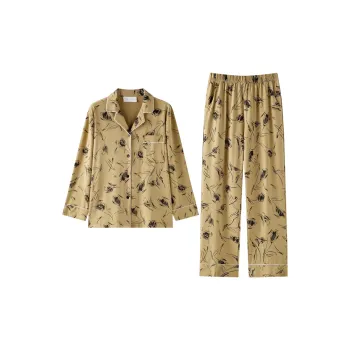 Meonsill Pajama Set Women's Dark Khaki