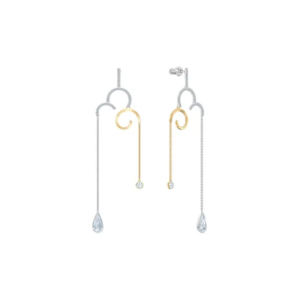 Swarovski My Hero Earrings Women's White Gold Plated/Gold-0