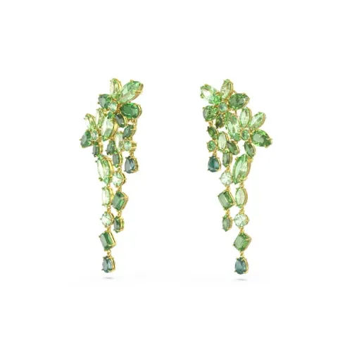 Swarovski Earrings Unisex Green