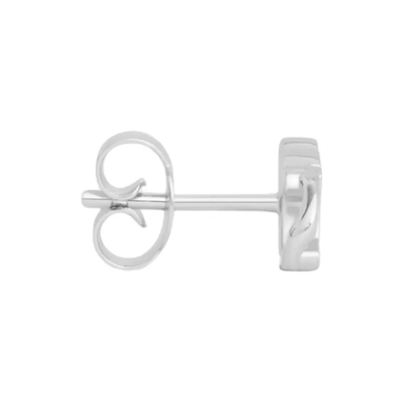 CELINE Brass Earrings Men's Silver-2