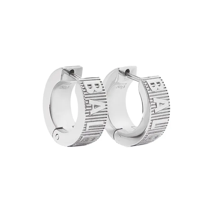 Balenciaga Hoop Earrings Women's Silver-0