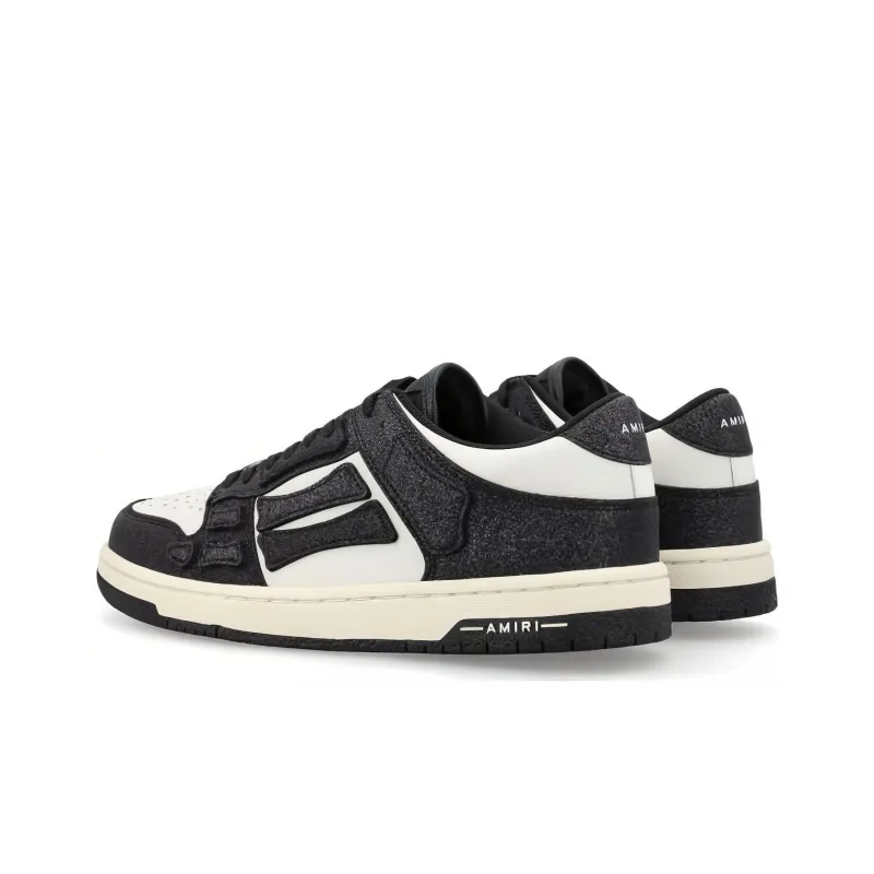 AMIRI Skel Top Low 'Crystal - Black'-3