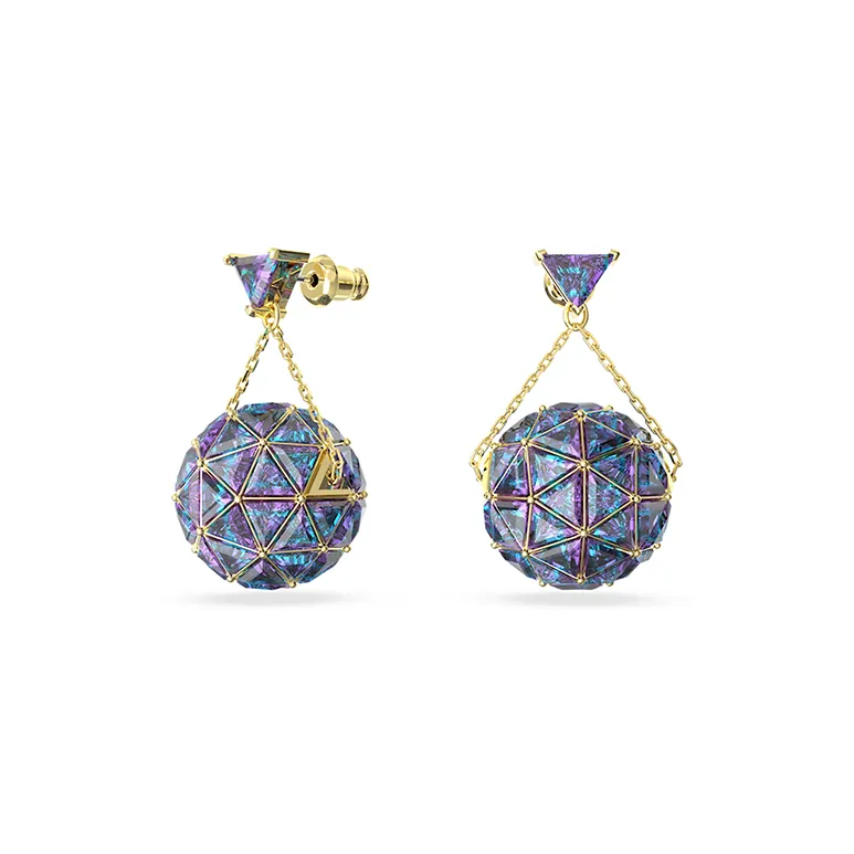 Swarovski Curiosa Earrings Women's Blue-1
