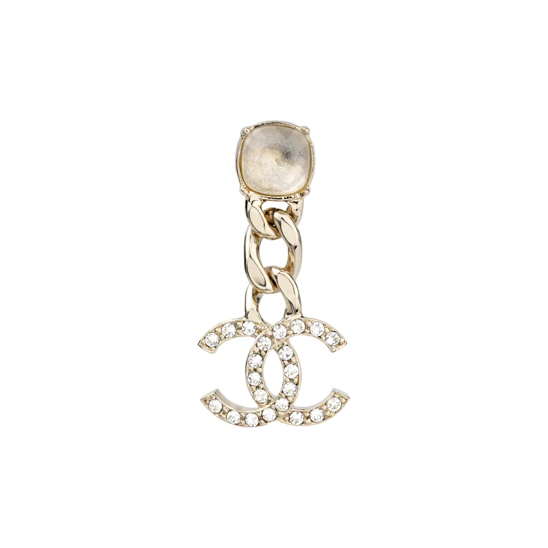 CHANEL Metal Earrings Women's Gold-0