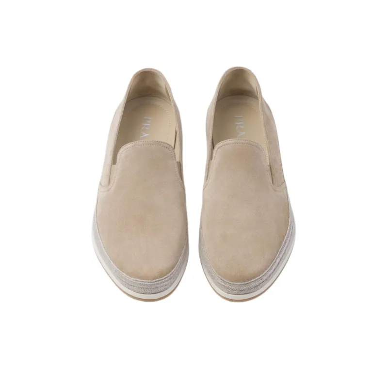 PRADA Suede Slip-on Espadrilles-4