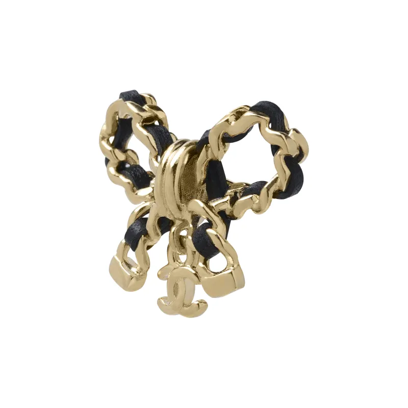 CHANEL Double C Earrings Women's-2
