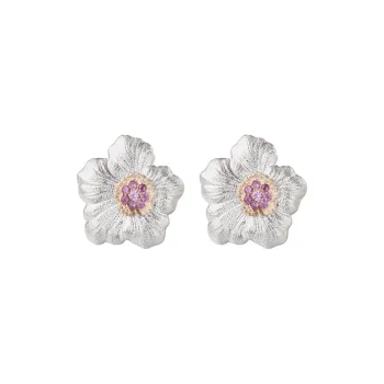 BUCCELLATI BLOSSOMS Series Earrings Women's Silver