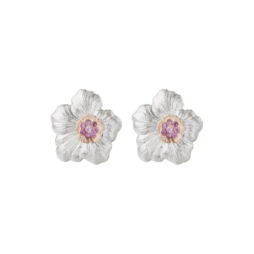 BUCCELLATI BLOSSOMS Series Earrings Women's Silver