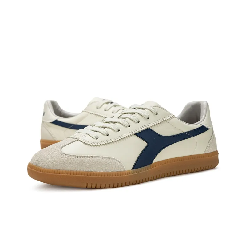 Diadora Anti Slip Wear Resistant Low Top Skateboard Shoes Unisex White-2