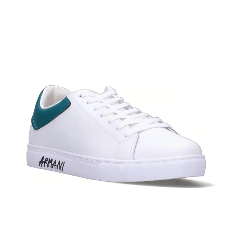 EMPORIO ARMANI Low Top Skateboard Shoes Men's White-2