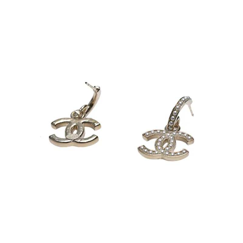 CHANEL Earrings Women's Gold-1